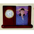 Piano Finished Straight Picture Frame w/ Clock